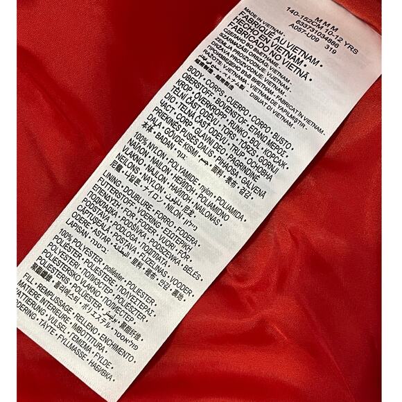 Levi's Big Kids Crop Puffer Hooded Jacket Unisex Size Medium 10 - 12 Yrs Old NWT - Picture 8 of 10